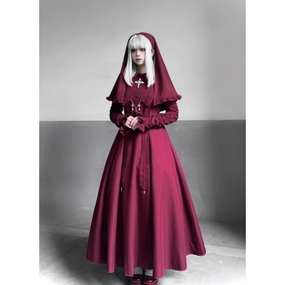 Le Miroir Prayer On A Moonlit Night One Piece(Reservation/3 Colours/2 Sleeve Types/Full Payment Without Shipping)